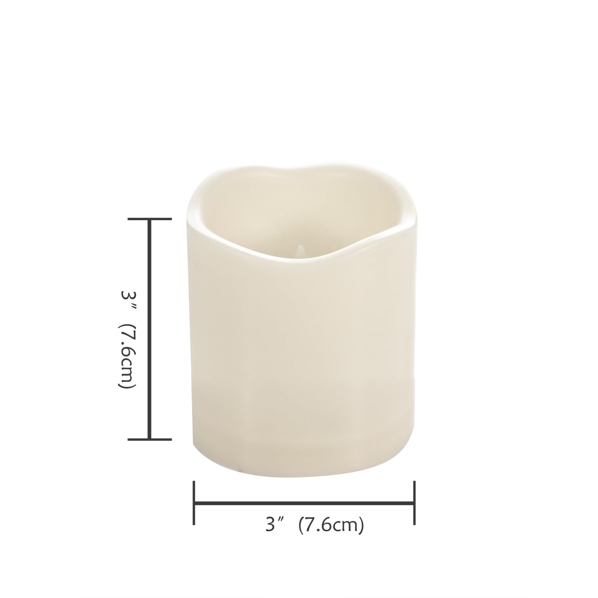 Velas LED sin llama para exteriores con temporizador de 3 pulgadas de
