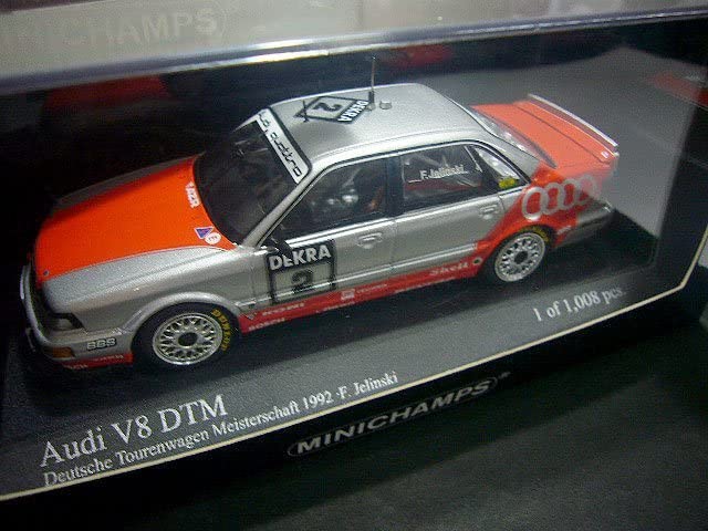 【限定品】ミニチャンプス製 アウディ V8 DTM レーシングカー　1/43 Amazon.co.jp: AUC 1/43 PMA アウディ V8 DTM #45#2 2台セット : Toys