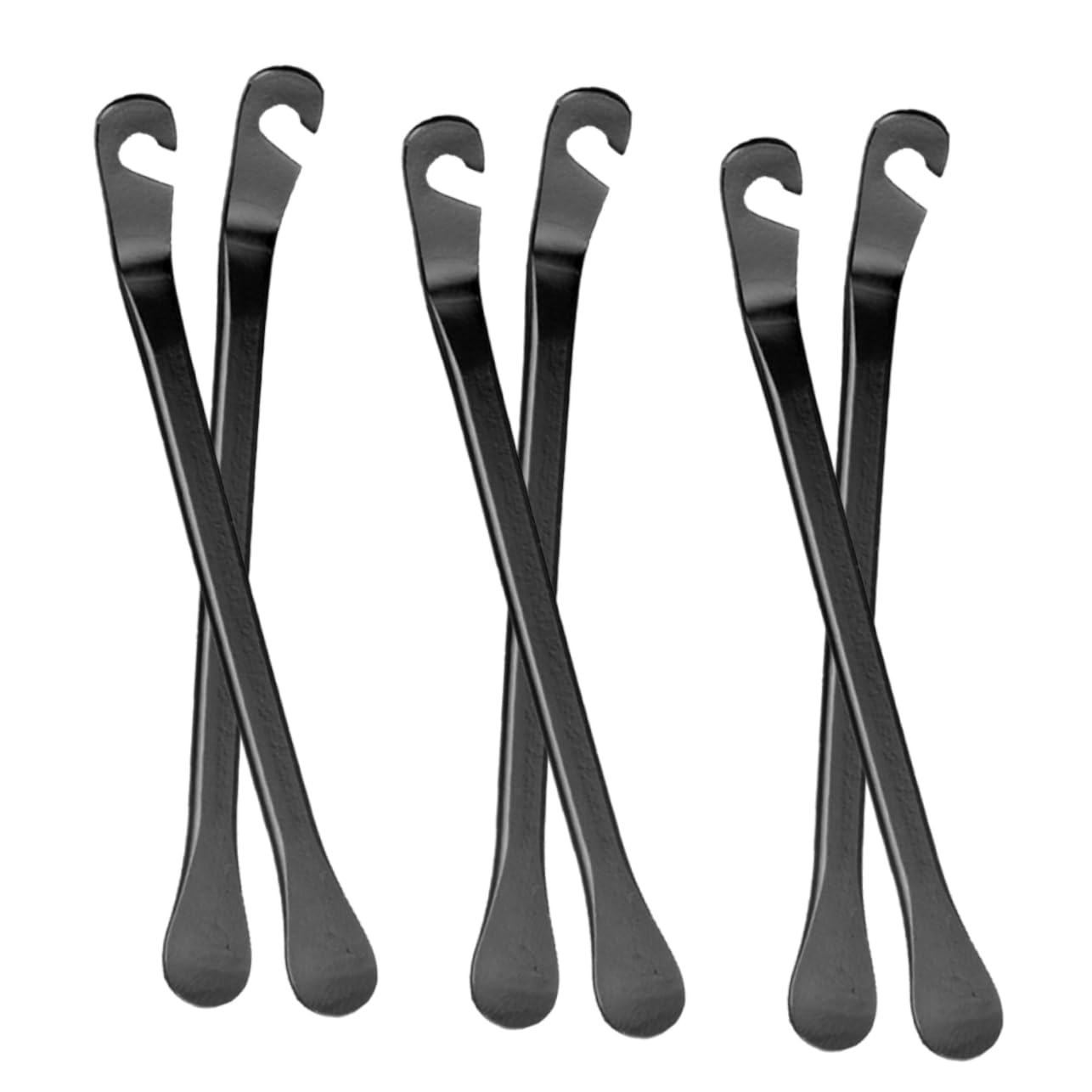 YARNOW Outils pour Pneus De Vélo Outils De Pneu Réparation Vélo De Montagne Leviers Outils De Démontage De Pneus Outil De Fixation De Pneu De Vélo Dissolvant Black 45 Acier