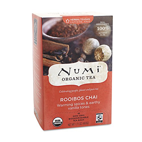 Numi 10200 Organic Teas and Teasans, 1.71oz, Rooibos Chai, 18/Box #1