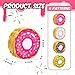 Liliful 12 Pcs Mini Donut Piñata Bulk Small Rainbow Donut Piñata for Party Favors Doughnut Theme Birthday Baby Shower Girls Holiday Decoration, 4 x 4 x 1.5''