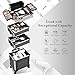 Kosmetik Trolley 4 in 1 Kosmetikkoffer Trolley Make up Koffer Groß Friseurkoffer mit Rollen Schminkkoffer Beauty Case Nagelkoffer,Mehrfarbig