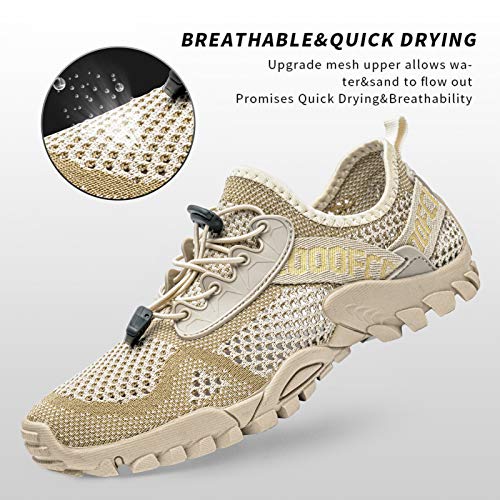 Image of SOBASO Water Shoes Women Men Quick Drying Swim Beach Aqua Shoes for Water Sport Diving Hiking Sailing Travel