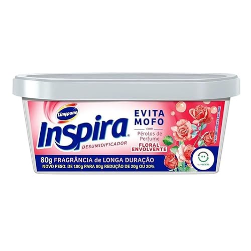 Limppano Evita Mofo Desumidificador Inspira 80G - Fragância: Floral Envolvente