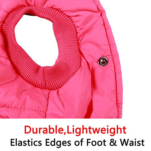 Vecomfy Fleece Lining Extra Warm Dog Hoodie In Winter For Medium Dogs Jacket Pet Coats With Hooded Pink L #TOP6
