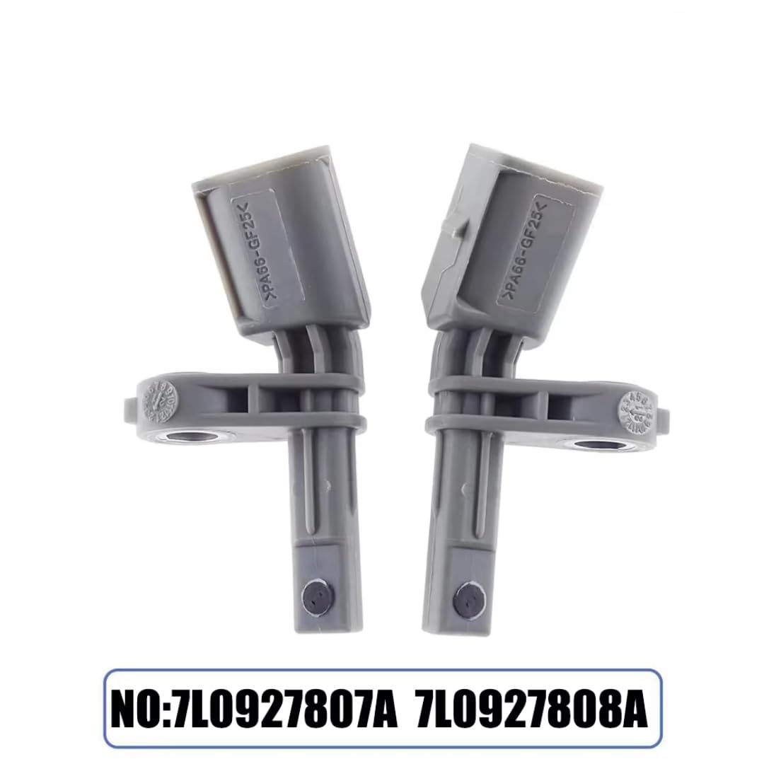 Czujnik Prędkości Koła dla VW Touareg 2004-2007, 2 szt. Czujnik prędkości koła ABS przedniego 7L0927808A/7L0927807A