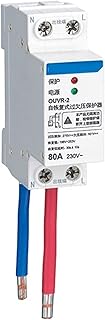 Self-Recovery Over-Voltage Protector Bottom in and Out 32A 40A 50A 63A 80A Automatic Reset 1P+N 3P+N 1Pcs (Size : 1P N, Color : 32A)
