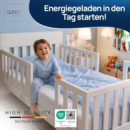 LILENO HOME Kinderbett Matratzenbezug 70x140 cm mit Reißverschluss – Ansicht 6