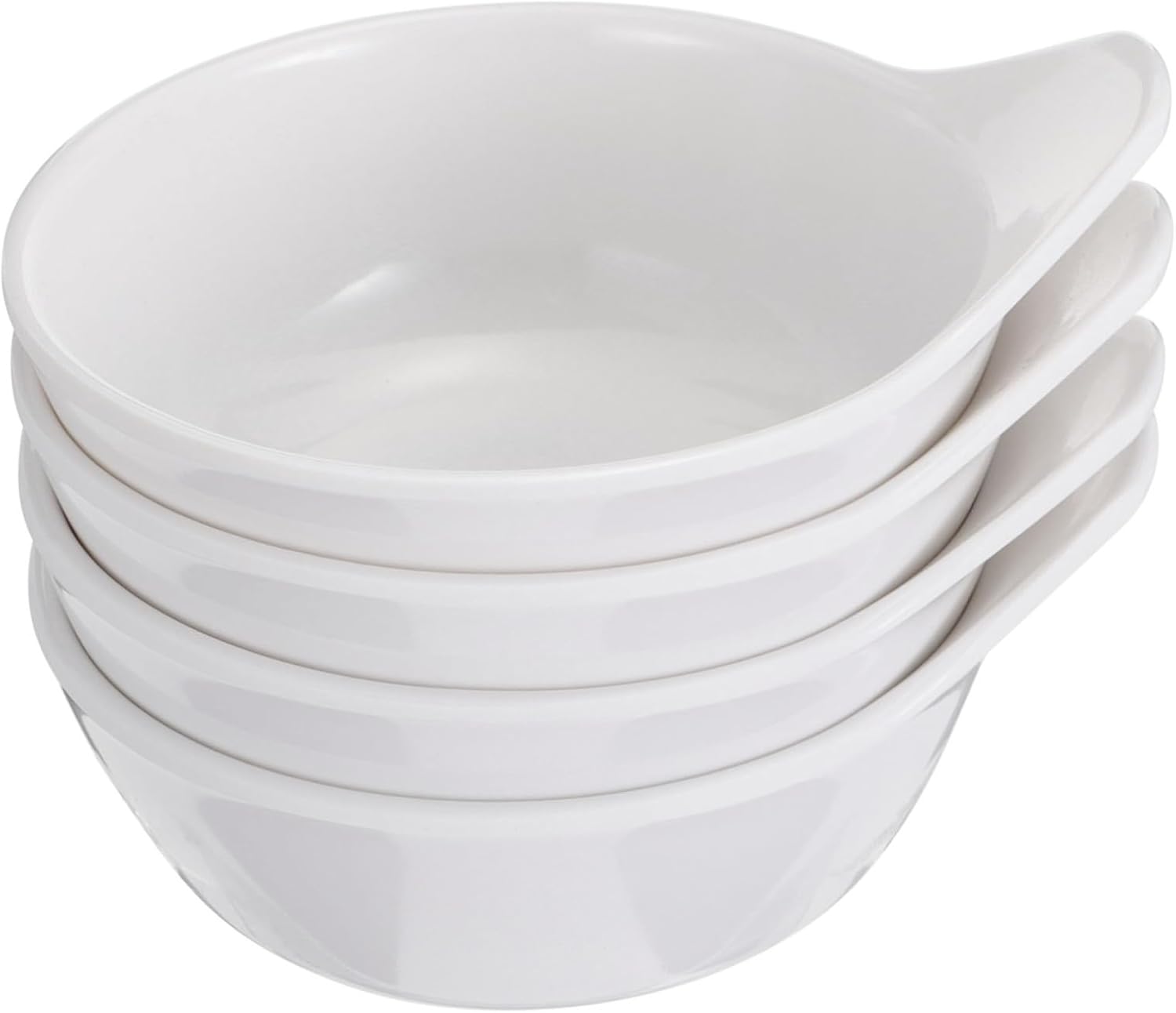 PRETYZOOM 4pcs Monaural Seasoning Bowl Collection Plastic Sauce Dish Serving Bowl for Seasoning Dishes Restaurant Sauce Container Lightweight Compact Easy to Carry Unique Single Ear Design