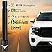 EcoAuto 5'' Universal Short Stubby Truck Antenna — Anti Theft & Carwash Safe — Truck Accessories for Ford, Dodge, GMC, Chevy, Jeep (2007+) - Ditch The Whip for a Sleek Low-Profile Look (Black)