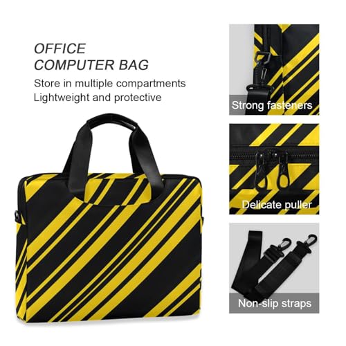 Bolso para portátil ALAZA negro y amarillo 13-15.6 pulg miniatura 6