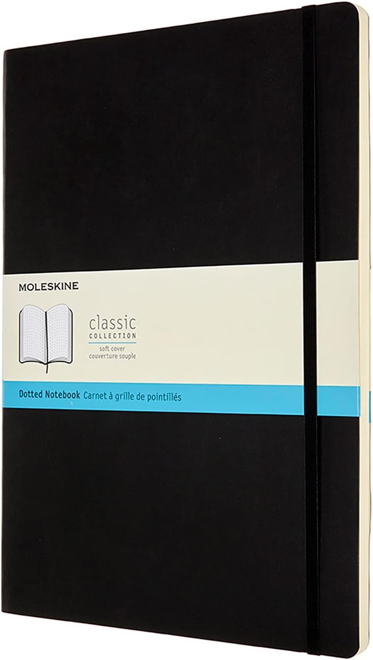 Moleskine Classic Dotted Paper Notebook Soft Cover and Elastic