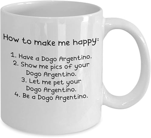 Miniatura 2 de Dogo Argentino Gifts - Gift Mug - White 11oz 15oz Ceramic Tea Coffee Cup - Perfect For Travel And Gifts