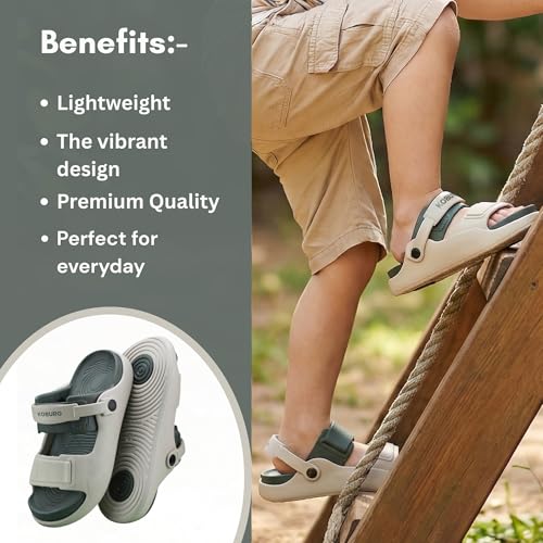 Image of KOBURG Unisex Kids Sandals| Lightweight | EVA Upper & Sole | Flexible & Comfort KS-104