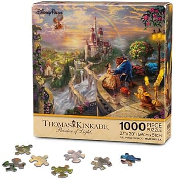 Amazon Disney Princess ディズニープリンセス Beauty And The Beast Puzzle トーマス キンケード 美女と野獣 ベル ビースト ジグソーパズル パズル 1000ピース ジグソーパズル おもちゃ