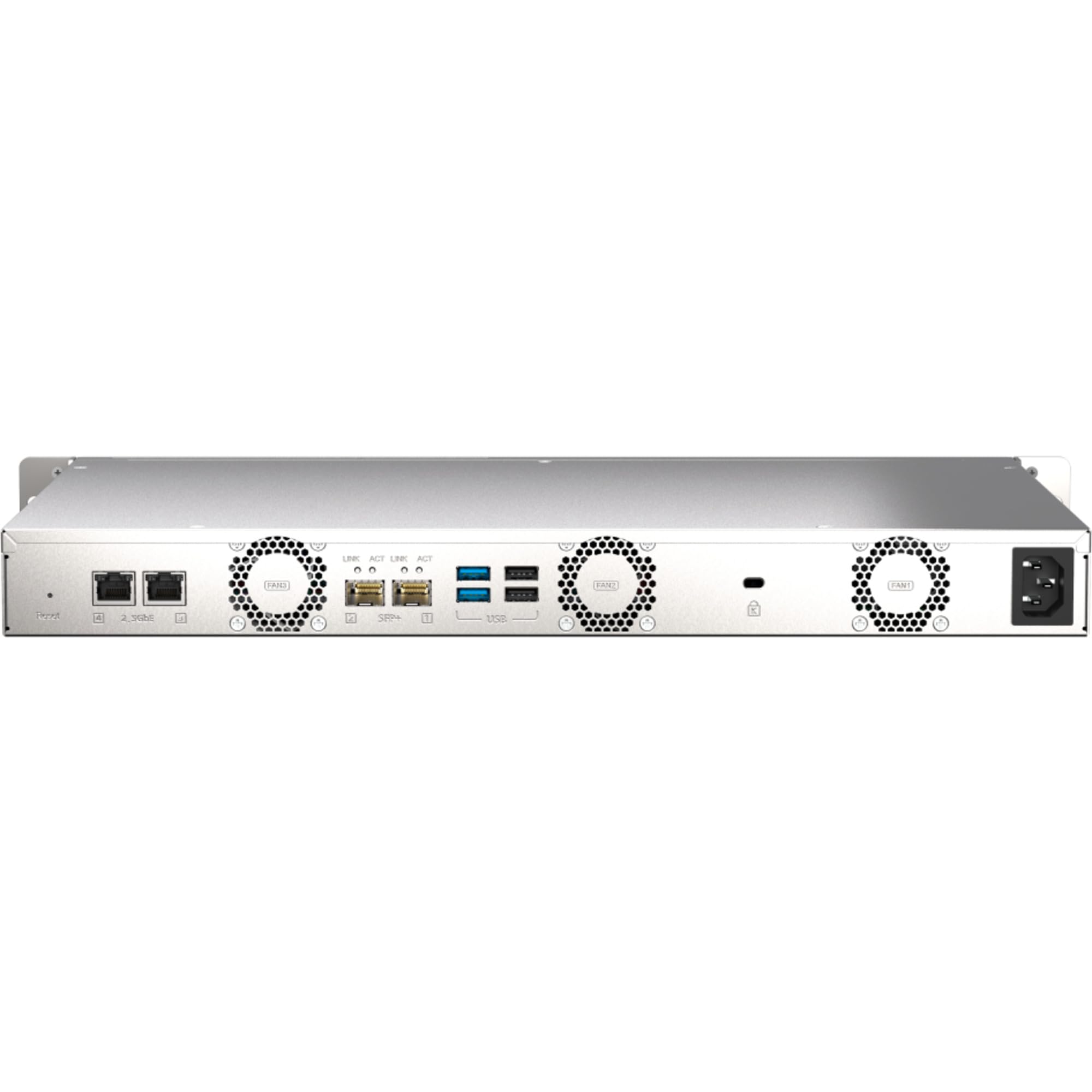 QNAP 4-Bay 1U Short-Depth 12" NAS Marvell Octeon TX2 CN9130 CN9131 64-bit Quad-core 2.2 GHz 4 GB DDR4 SODIMM RAM
