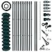Produktbild ESTEXO Maschendrahtzaun Gartenzaun Set Komplettset Zaun Gartenzaunset Zaunset Drahtzaun Maschendraht mit Einschlaghülsen (0,8 x 25 m)