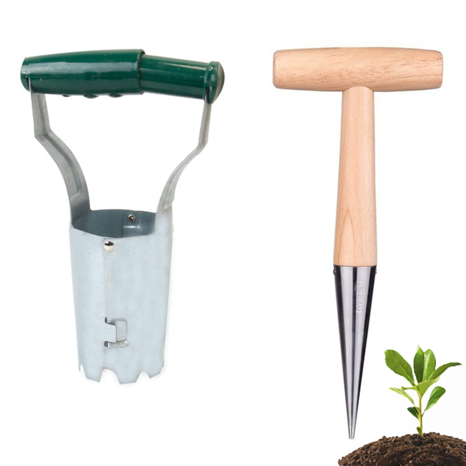 Set di fioriere for bulbi, strumenti for fioriere di bulbi da giardino Set di bulbi trapiantatrice for piantare rilascio automatico del terreno for scavare/riempire foro for tulipani narcisi dalie ver