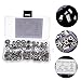 Zerodeko 1set Flat Head Rivet Nuts Aluminum Alloy Insert Rivnuts Assortment Heavy Duty High Strength for Automotive Furniture and Industrial Applications Includes Organizer Box 100pcs
