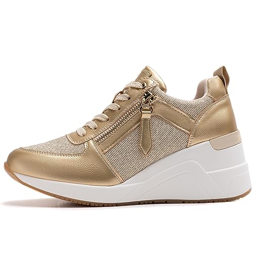 Image of High Heel Wedge Sneakers for Women