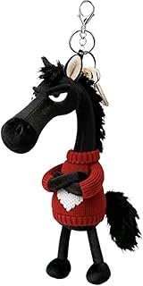 馬のキーホルダー、ポケットフレンドリー、20cm、馬の年ラッキーマスコット、動物のぬいぐるみペンダント、万能アクセサリー、女性、男性、子供、大人、ティーン向け