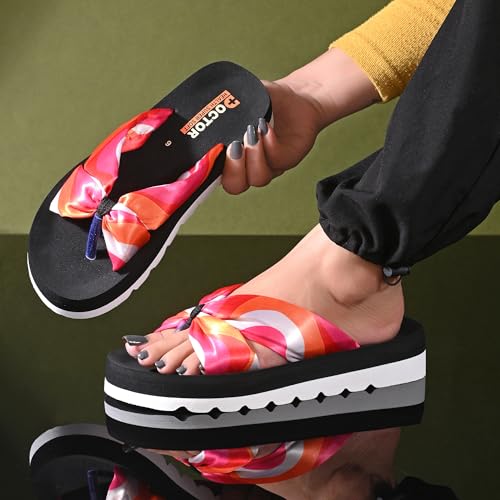 Image of DOCTOR HEALTH SUPER SOFT Women's Classic Ultra Soft Flip Flops with Cushion Footbed for Adult | Comfortable & Light Weight | Stylish & Anti-Skid | Waterproof & Everyday Slip-on for Ladies