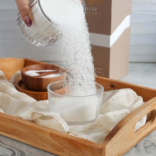 Luzz Pearl Wax Candle (Sand Wax Candle) - Plant-Based Reusable DIY - Soy Wax Beads - Up to 120 Hours Include 30 Wicks (Citrus Honeysuckle)