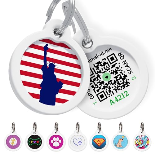 Médaille chien QR code L - Plaque d'identification avec profil en ligne Liberté