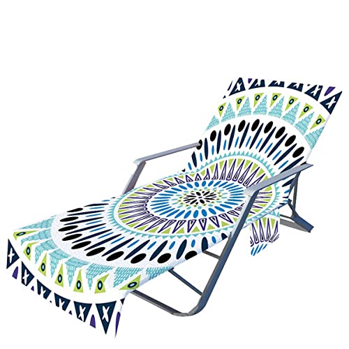 Beach Lounge Chair Covers,Durable and Stylish Outdoor Beach Recliner Cover,80" x 26"Soft Microfiber Chaise Lounge Towel Cover with Side Pockets for pool/ beach ASIN: B096S3PSBP