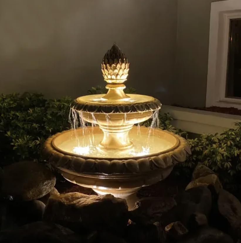 A K Lighting 3W SS Spot Fountain Light | 3 LED | Cool White | IP68 Waterproof Underwater Stand Lamp for Fountains & Ponds 1
