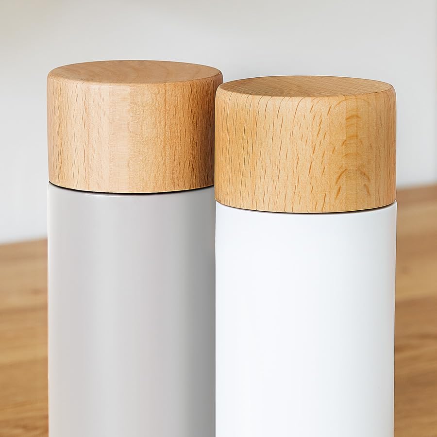Moulin Sel Poivre Design Scandinave Lot De 2 Moulins À Épices