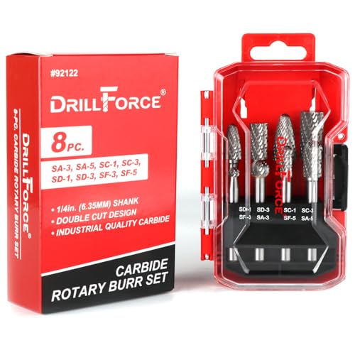 VALYRIANTOOL 8PCS Carbide Burr Set 1/4