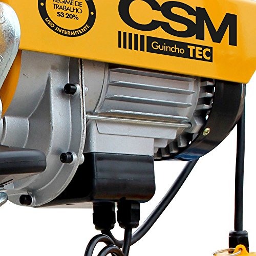Guincho de Coluna Elétrico de Cabo de Aço 600Kg 110V-CSM-TEC-300
