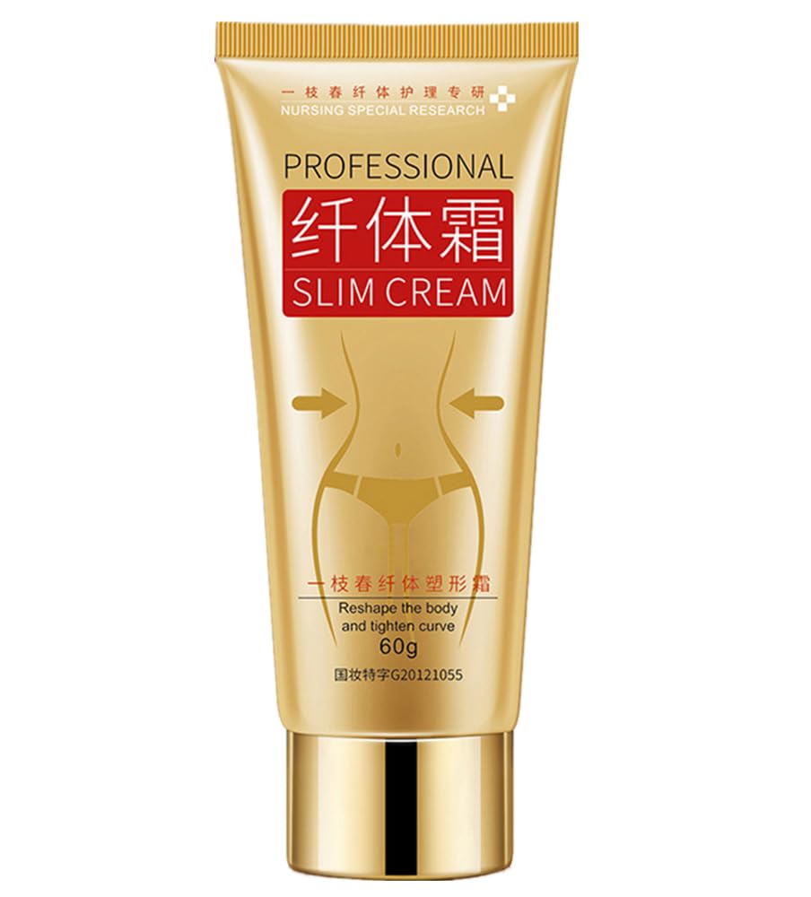 Slimming Cream Weight Loss Cellulite Treatment for Belly, Buttocks, Arms and Thighs, Hot Cream That Burns Fat, Moisturizing Firming and Slimming for Women and Men - 60g