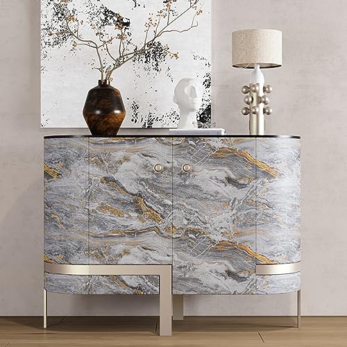 Comptoir papier peint à décoller et coller marbre gris mat adhésif - 7