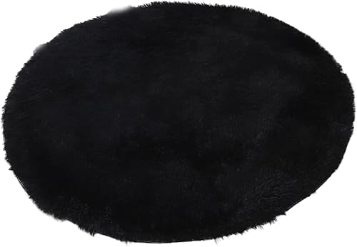 Miniatura 2 de Altsuceser Alfombra redonda para dormitorio alfombra circular esponjosa para habitación de los niños alfombra mullida para decoración del hogar