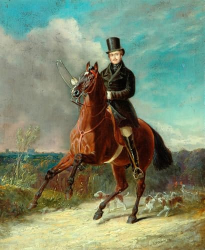 Affiche toile Theconsort à cheval Frederick Herring pour decoración mural salon