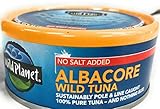 Wild Planet Wild Albacore Tuna,No Salt Added, Canned Tuna, Sustainably Wild-Caught, Pole & Line, Non-GMO, Kosher 5 oz