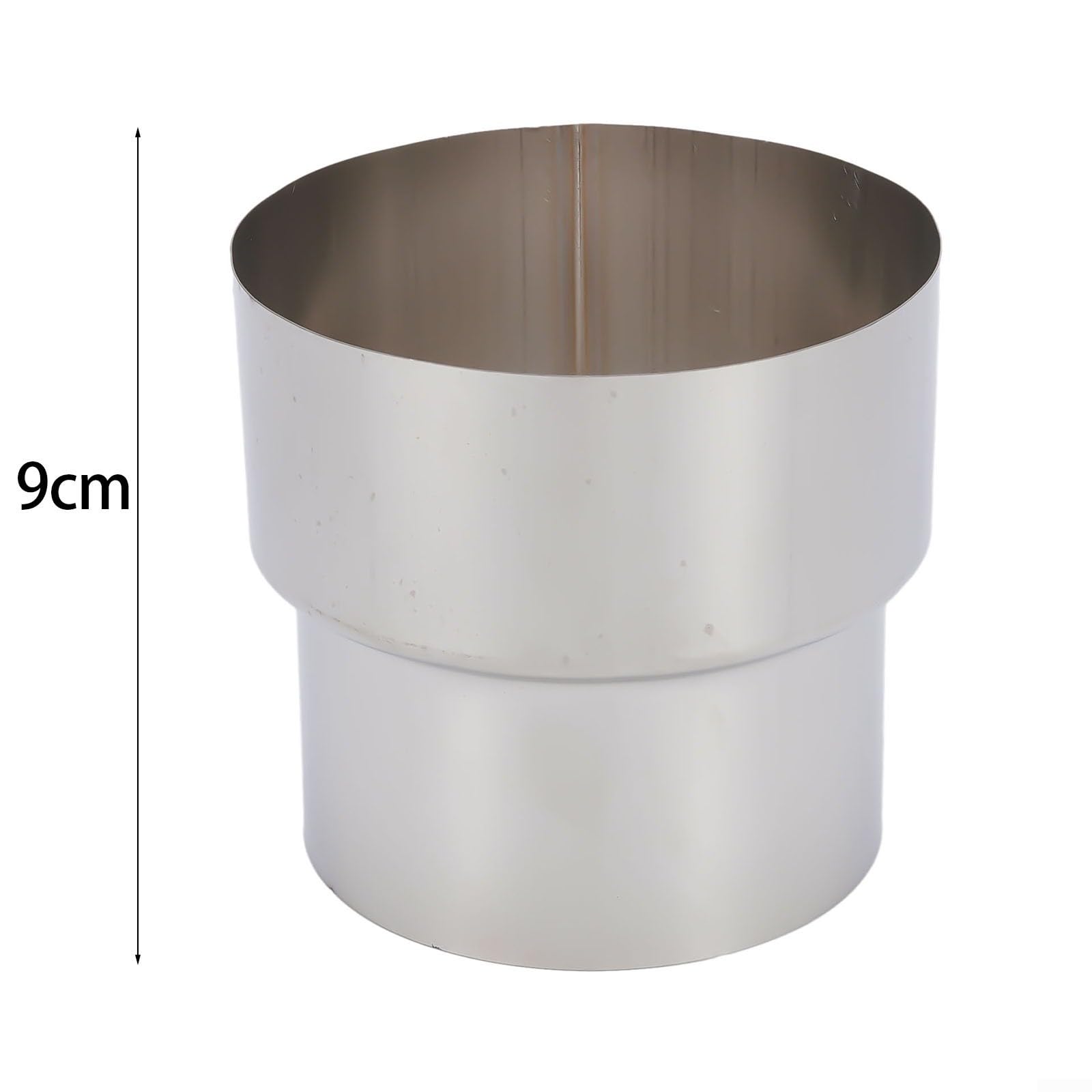 Riduttore per canna fumaria per stufe per camini in muratura, adattatore per rivestimento del condotto in acciaio inossidabile, da 120 mm a 100 mm, da 100 mm a 90 mm, da 80 mm a 60 mm (Ø90 mm/Ø80 mm)