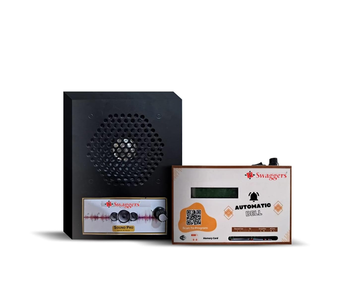 swaggers Automatic School Bell Management System with Speaker & inbuilt 53 Voice Announcements and can upload upto 99-picture-21