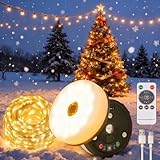 Guirlande Lumineuse de Camping, Enroulable Lampe de Camping Portable 10M avec 7 Modes...