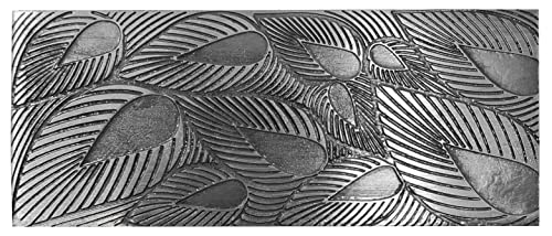 Texture Pattern Plate Style #37 for Press or Rolling Mill Plant Leaves Embossing Relief Jewelry Making Metal Forming Tool