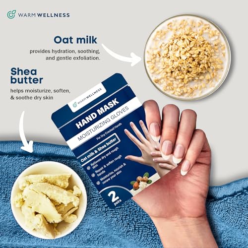 Hand Mask Gloves for Dry Hands - Moisturizing Hand Treatment for Rough Skin Relief - Softening Hydration Spa Gloves for Smooth Touch - Easy Self-Care Moisture Therapy for Daily Care Routine - Image 5