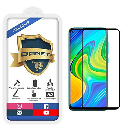 Película De Vidro Temperado 3D Full Cover Para Xiaomi Redmi Note 9 com Tela de 6.53