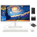 HP All-in-One Desktop Computer 2024, 21.5" FHD Display, 8GB RAM, 756GB Storage (256GB SSD+500GB External Drive), Intel Celeron Processor, Webcam, RJ-45, Keyboard & Mouse, MarxsolAccessory, Win 11 Pro