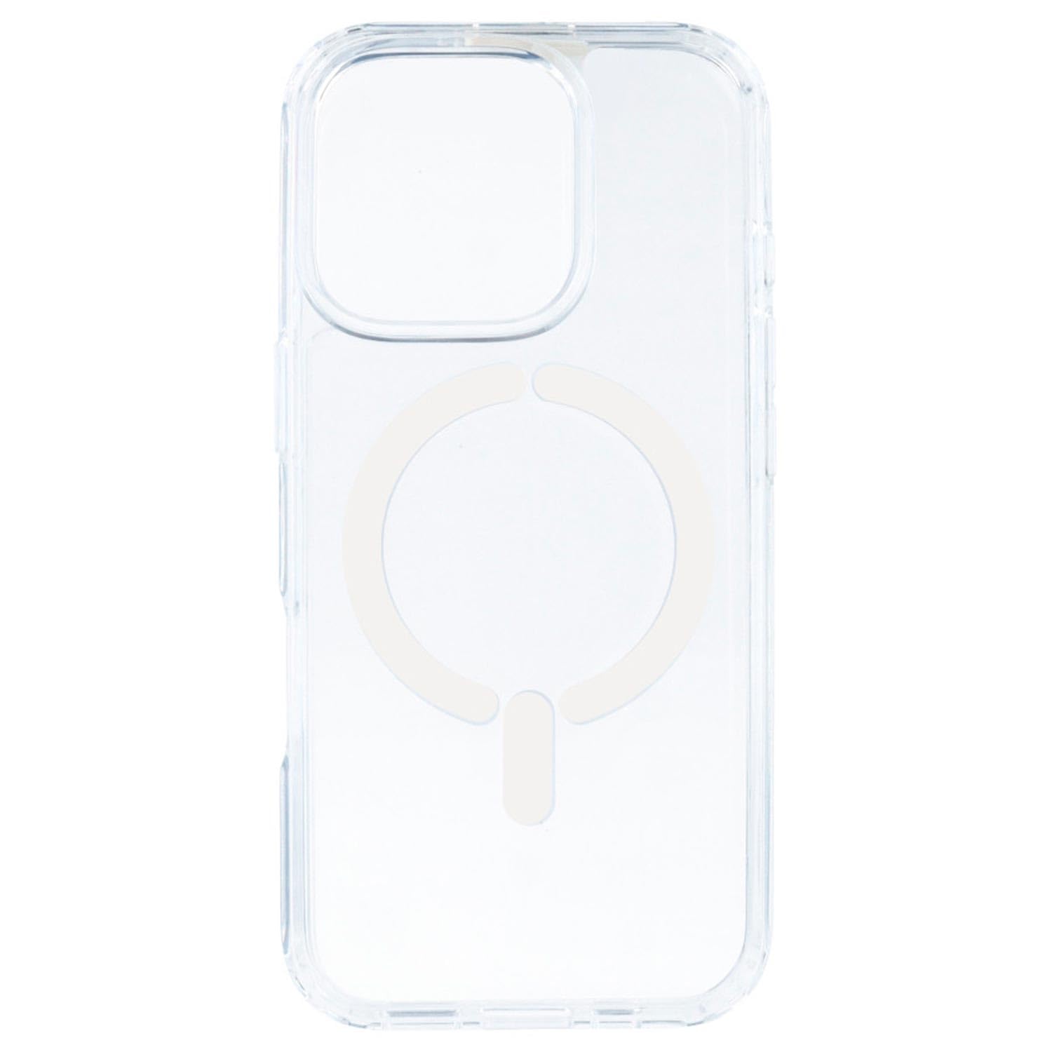 Custodia IPhone 16 Trasparente Antiurto - Cover Silicone E Plastica Dura Con Ricarica Magnetica