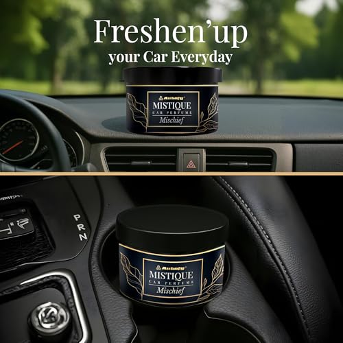 Image of Autofy MISTIQUE Lasts 60 Days Car Perfume Freshener Long Lasting Fragrance Car-Accessories Car-Interior Accessories Air Freshner Organic Block Car-Perfume Diffuser (40g Mischief) Odor Remover