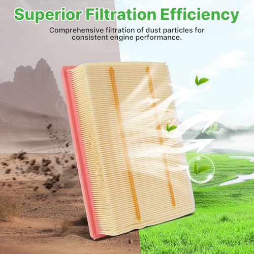 Image of 2PCS Engine Air Filters Fit for Nissan Pathfinder 2022-2025 2026, Infiniti QX60 3.5L 2022-2025 2026 Air Filter for My Car Replacement Engine Filter Automotive Accessories# 16546-6TA0A PA99868