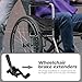 SAFIGLE 1 Pair of Wheelchair Hand Brakes：Side Screw Replacement Brake for Wheelchair - Metal and Plastic Repair Part Black