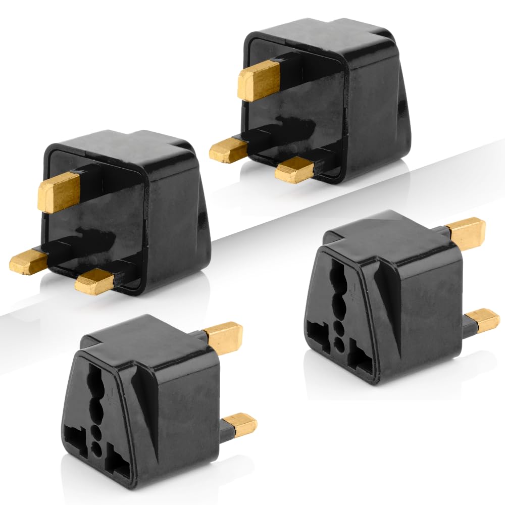Hi-Plasst Black UK Adapter (Type-G Plug) - 1pc Pack - UK Travel Converter for Dubai, Singapore, Hong Kong, Malaysia - Compact & Durable India to UK Plug Adapter — Amazon image 23
